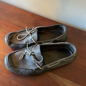 Men's Leather Loafers - Black